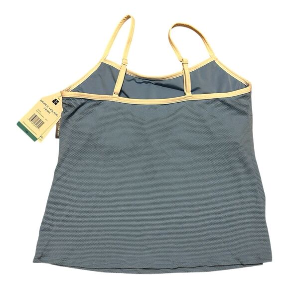 Beach House Women’s 16 Lexi Textured Underwire Tankini Top Supportive Blue NWT - Picture 3 of 7